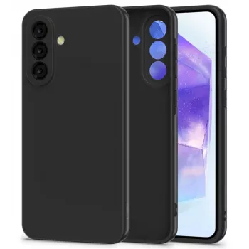 Tech-Protect Icon siliconenhoesje voor Samsung Galaxy A56 5G, zwart