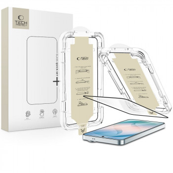 Tech-Protect Quick Set AR+ anti-reflecterend glas voor Samsung Galaxy S26, zwart