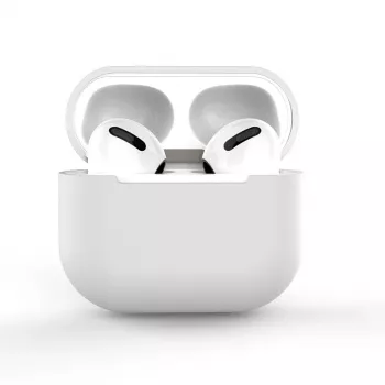 Hurtel siliconenhoesje voor AirPods 2 / AirPods 1, wit