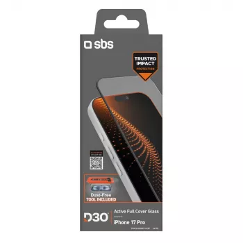 SBS D3O gehard glas met applicator voor iPhone 17 Pro (1 st)