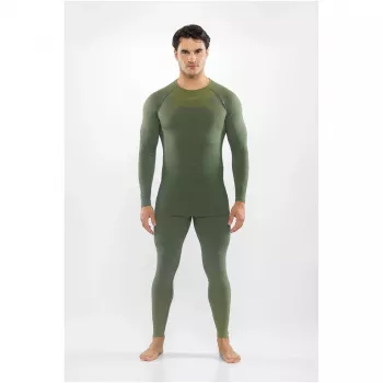 Viking Altis Man Set set van merinobaselayer voor heren, donkergroen, L