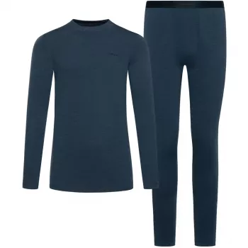 Viking Meriboo Man Set Merino herenset van merinowol, marineblauw, XL