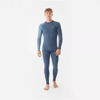 Viking Meriboo Man Set herenset van merinowol basislaag, marineblauw, M