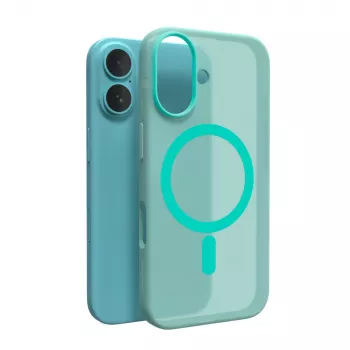 Puro Daylight MagSafe siliconenhoesje voor iPhone 16, groen