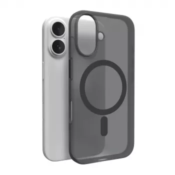 Puro Daylight MagSafe-siliconehoesje voor iPhone 16 Plus, zwart