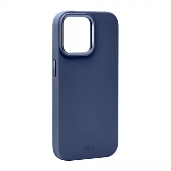 Puro Icon Mag Pro MagSafe-siliconehoesje voor Apple iPhone 15 Pro Max, donkerblauw