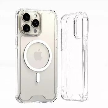 Hurtel Clear Corner Case MagSafe voor iPhone 16 Plus, transparant