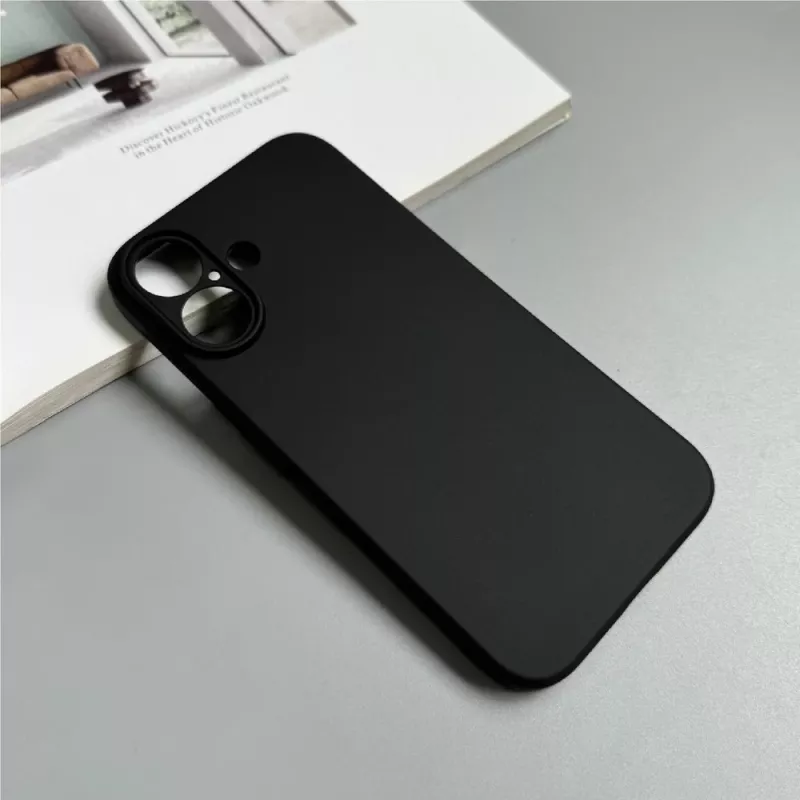 Hurtel Soft Case voor iPhone 16 Plus, zwart
