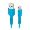 SBS TECABLEUSBIP589A USB-A naar Lightning-kabel, 1 m, blauw