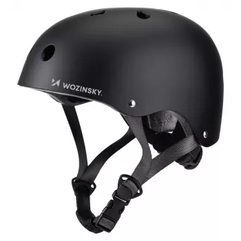 Wozinsky lichtgewicht BMX/scooterhelm, maat S (48-52 cm), zwart