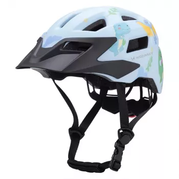 Wozinsky kinder-MTB-fietshelm met afneembaar vizier, maat XS (48-52 cm), lichtblauw