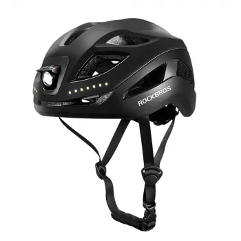 Rockbros ZK-077 fietshelm met geïntegreerde multidirectionele verlichting 57–61 cm, zwart