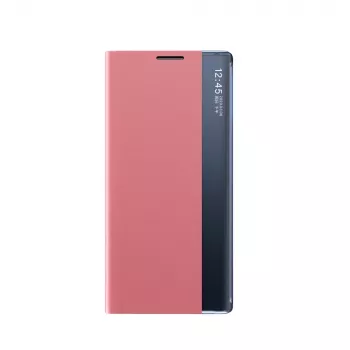 Hurtel New Sleep Case voor Samsung Galaxy S25 Ultra met flippcover en standaard, roze