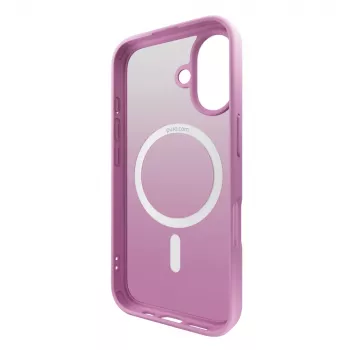 Puro Gradient MagSafe siliconenhoesje voor iPhone 16, roze