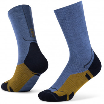 Buff Merino Lightweight Crew Sok LWC4, Blauw, L