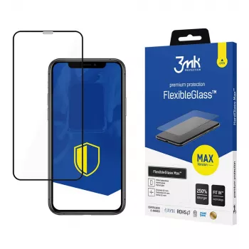 3mk FlexibleGlass Max hybride glas voor Apple iPhone 11, zwart