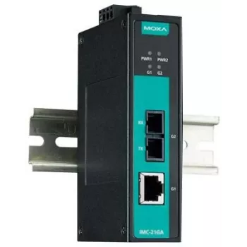 MOXA IMC-21GA-SX-SC-T netwerkmediaconverter (47419)