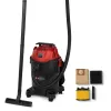Einhell TC-VC 2555 nat/droog stofzuiger, 25 l, zwart/rood