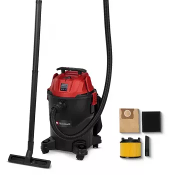 Einhell TC-VC 2555 nat/droog stofzuiger, 25 l, zwart/rood