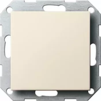 Gira Afdekplaat met steunring 026801, System 55, crèmewit, glanzend