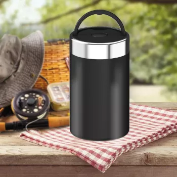 Maestro MR-1649-75-BLACK Voedselthermos, 750 ml, Zwart
