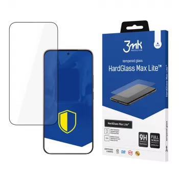 3MK HardGlass Max Lite gehard glas voor Xiaomi 15T 5G, zwart