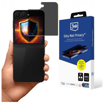 3MK Silky Matt Privacy matte privacyschermfolie voor Samsung Galaxy Z Flip6 / Z Flip7 FE
