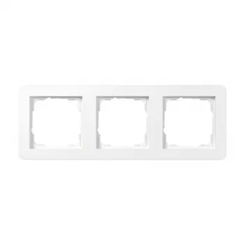 Gira Afdekraam 0213150, 3-voudig, Gira E1, zuiver wit, glanzend