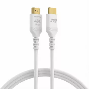 EFB Elektronik HDMI-20-00012 HDMI-kabel High Speed met Ethernet, 4K60Hz, 18 Gbit/s, 1 m, wit, compatibel met HDMI 2.0