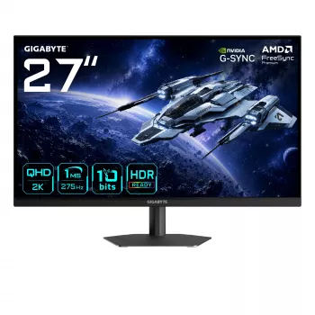 Gigabyte G27Q26 27-inch QHD gamingmonitor, 68.6 cm, 2560 x 1440, 260 Hz, 1 ms, Zwart