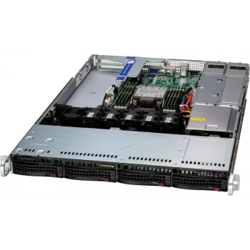 Supermicro SuperServer SYS-512B-WR-G1 WIO 1U Rack Barebone-server, enkele socket, 32 GB