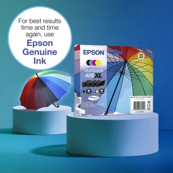 Epson 406XL Umbrella DURABrite Ultra multipakket EasyMail 4-pack, XL (C13T17H64510)
