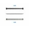 StarTech.com C6PANELSTP481U 48-poorts 1U blanco keystone-patchpaneel, CAT6A, 48,3 cm (19 in), zwart