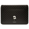 Karl Lagerfeld KLCS14SAKHPKK Laptophoes voor 14 inch, zwart, Saffiano Monogram Ikonik
