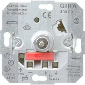 Gira 030900 dimmer en schakelaar, inbouwmontage, metallic